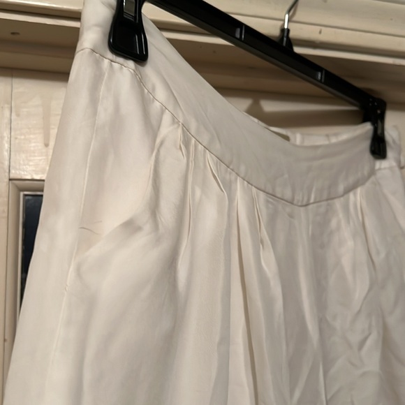 NWOT Anthropologie Elevenses White Wide Leg Trousers - Picture 3 of 5